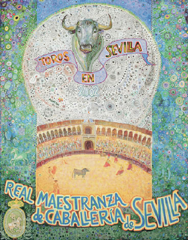 Cartel de la temporada taurina 2002. Juan Romero.