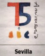 Logotipo 75 aniversario ABC, por Manuel Salinas