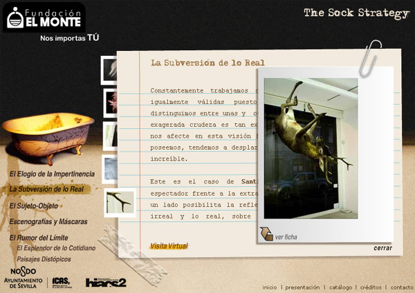 WEB del Proyecto. 'La estrategia del calcetín'