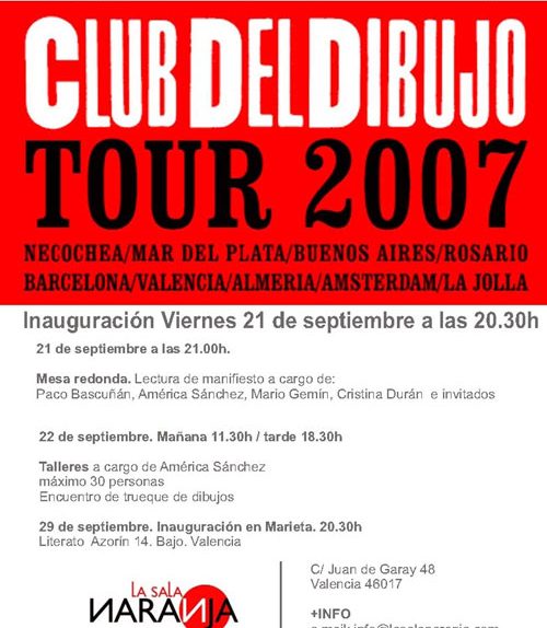 Club del Dibujo. Sala Naranja (Valencia)