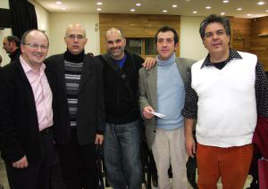 Miguel Fernández Cid, Antón Patiño, César Fernández Arias, Dis Berlin y Juan Ugalde. Foto: HENAR SASTRE