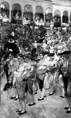La Maestranza. Los toreros, cuadro pintado entre abril-mayo de 1915.