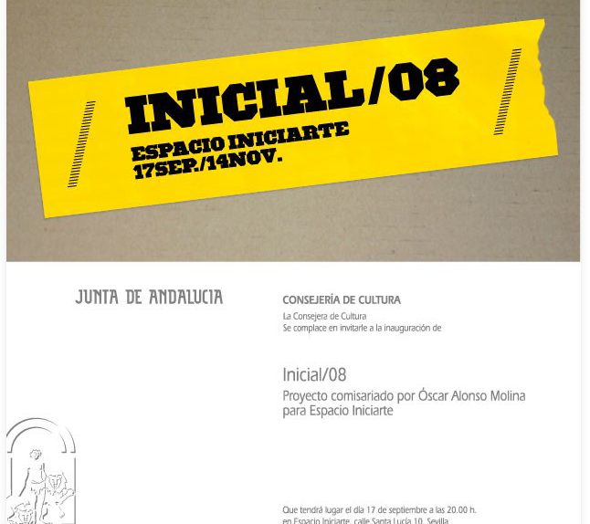 INICIAL'08. Un proyecto comisariado por Óscar Alonso Molina para Espacio Iniciarte.