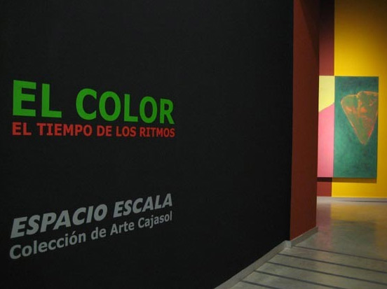 El color, el tiempo de los ritmos en el Espacio Escala de Cajasol, Sevilla. Foto: www.diariodesevilla.es