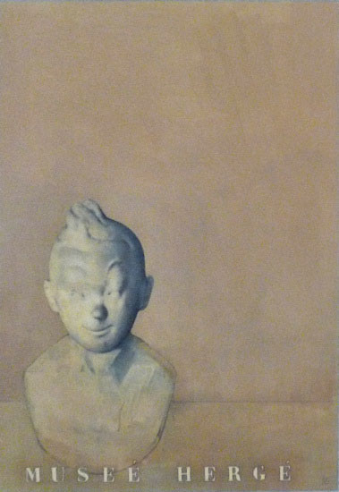 Ricardo Cadenas. Museo Hergé. 2011 Óleo y lápiz sobre papel 100x70cm
